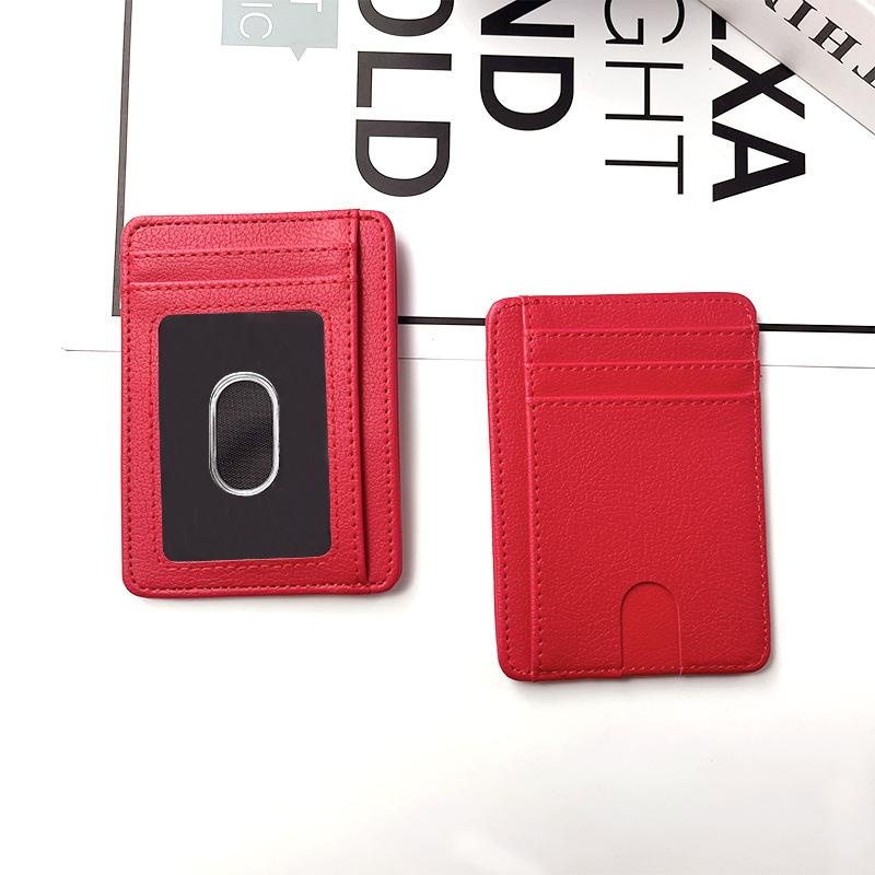 PU Leather Anti RFID Bank Credit Card Holder 8-slot Card Cover for Men and Women Id Card Holder Coin Purse Wallet Money Clip