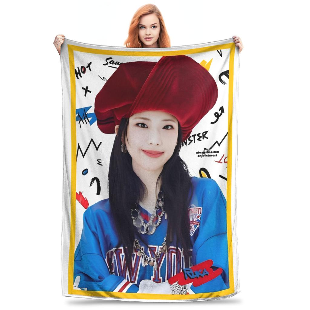 Babymonsters KPOP Flanellen Deken Geweldige Plaid Dekens voor Thuis 200x150cm Spreien,