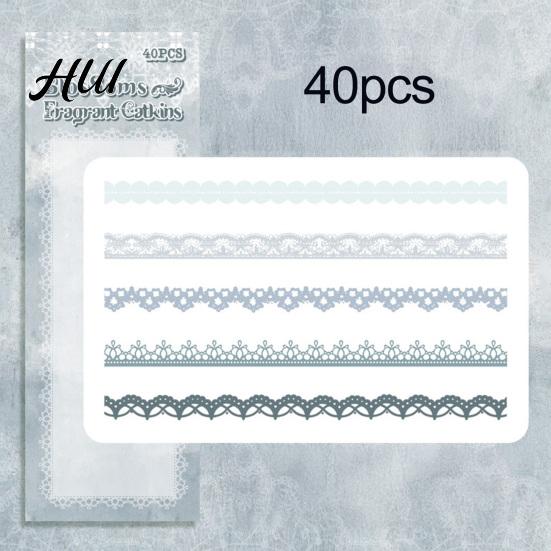PET Transparent Sticker Lace Scrapbook Stickers, Decorative Stickers for Journal, Hollow Texture Card Making, Planner, Notebook, Photo, Album,