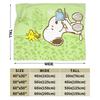 Snoopys Springtime Blanket Wool Novelty Breathable Throw Blanket for Home Decoration,
