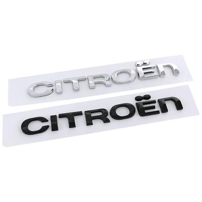 1PC ABS Car Letters Emblem Rear Trunk Logo Sticker For C4 C3 C5 C1 DS3 DS5 DS4 Jumper Berlingo Numero Auto Accessories