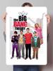 The Big Bang Theory Serie TV Poster Metallici Decorazione per Decorazione Stanza Segnali Metallici Personalizzati Targhe di Latta per Decorazione Artistica da Parete Casa