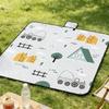 Large 200x150cm/200x200cm Foldable Outdoor Blanket Waterproof Sand Resistant for Adults Ideal for Park Beach Festivals