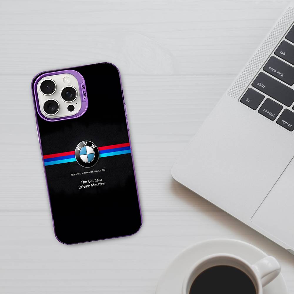 BBIP8 B-BMW-W Fashion Phone Case For IPhone 16 15 14 13 12 11 17 Pro MAX Plus Pro Matte Shockproof Cover