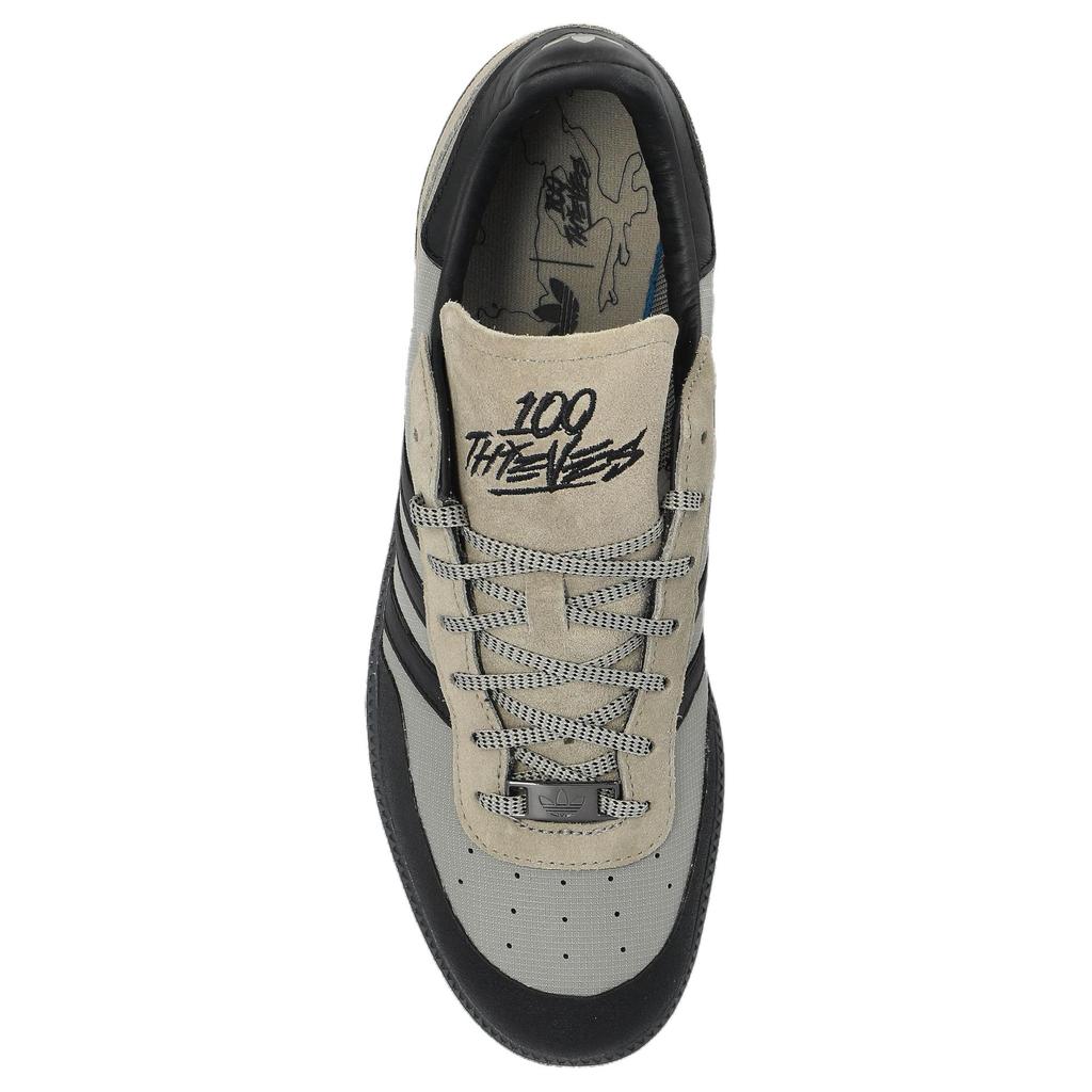 100 Thieves X Adidas Palos Hills Silver Pebble Men Sneakers Grey Core-Black Cloud-White JR5536