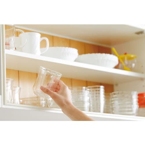 Iwaki Heat-Resistant Double-Walled Glass, Air Glass, 230ml, K405, Clear