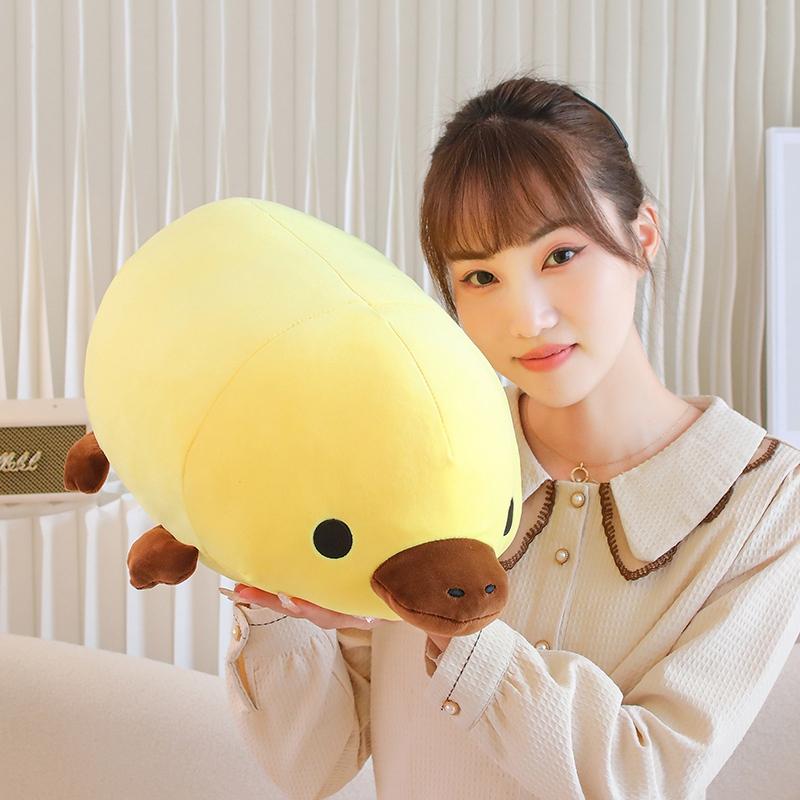Kawaii Lying Platypus Plush Toy Stuffed Soft Cartoon Animals Pillow Sofa Cushion Doll Birthday Gifts