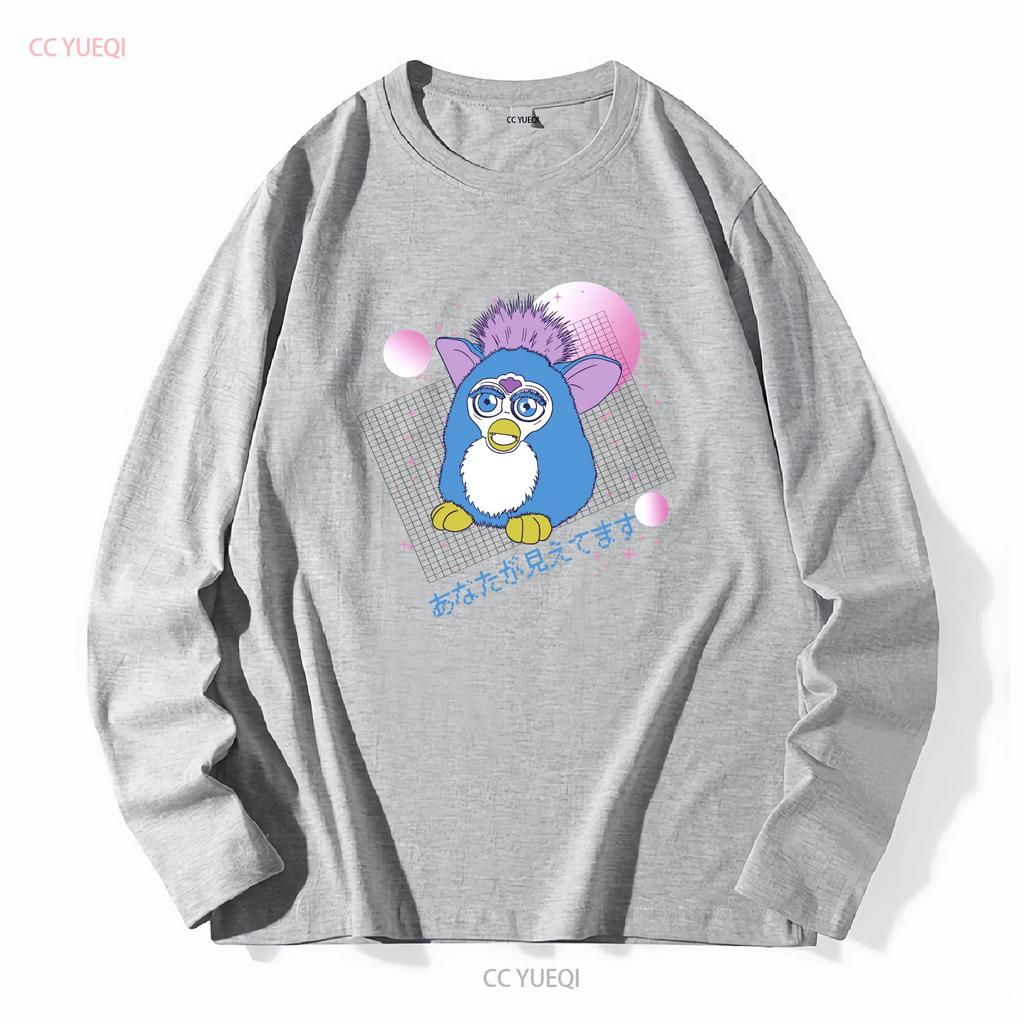 Furby Juniors Kawaii White Boyfriend FiT T Shirt By Goodie Two Sleeves NWT S XL vintage Washed Unisex fashion Stretched