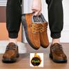 Classic Retro Brown Men Short Boots 2025 New Winter Plush Warm Comfortable Cotton Shoes Trend Outdoor Work Casual Sports Shoes