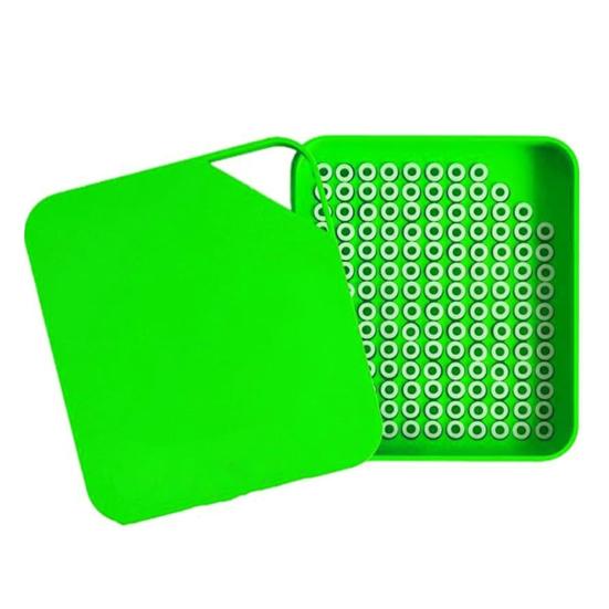 

1 Set 5mm Beads Sorting Tray Beads Picking Tray Kit with Total 296 Holes Efficient Beads Organizer with Easy Recovery зелений
