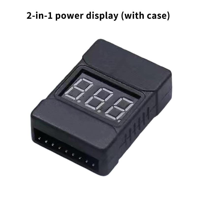 2-In-1 Lithium Battery Power Measurement Display Bb Ringing Low Voltage Alarm Electric Display Dual Function Buzzer 1-8S Module
