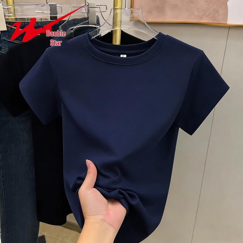 

Women s Ribbed Short Sleeve T-Shirt L