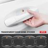 4pcs Car Door Handle Door Bowl Transparent Sticker Anti-Collision Protection Strip For Abarth Punto 124 U 125 500 Fiat Viaggio