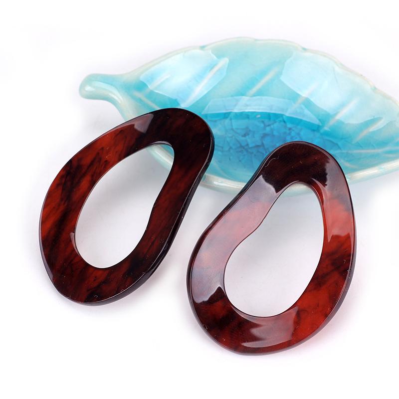 Suijue Schmuck Tag Acryl Trend Ohrringe Mode, Weibliche Acetat Geometrische Steckerohrringe