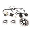 Front Rear Hydraulic Disc Brake Master Cylinder Calipers Brake Disc Kit For 150cc Hammerhead Trailmaster Karts Go Kart ATV Parts