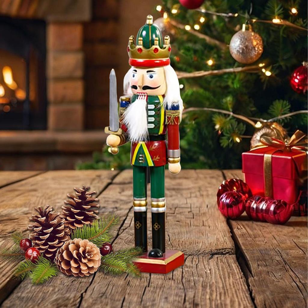 Weihnachts-Nussknacker Weihnachts-Puppe Figur Marionette Nussknacker Feiertags-Nussknacker Marionette Partyzubehör Für Esstisch Zuhause