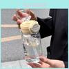 Plastic Double Drink Cup With Cartoon Pattern For Office And Home Use