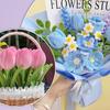 DIY Handmade Flower Craft Kit for Home Decor Simulation Flowers with Bent Wire Stems for Party Wedding Centerpieces