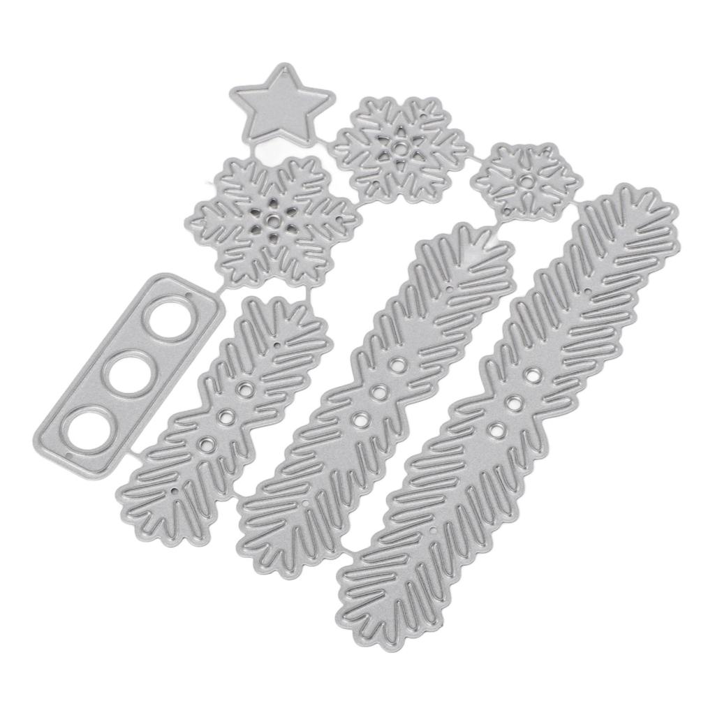 Christmas Die Cuts Carbon Steel Snowflake Pine Leaf Christmas Craft DIY Embossing Stencil Template