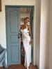 Kardashian Style Sexy Backless Halter Neck Cutout Long Summer Dress.