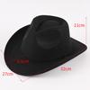 Hot-selling men's and women's children's top hats Western cowboy hats Integrated brim Single-sided large brim