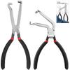 Electrical Disconnect Pliers 2-Piece Set, Includes Straight and 60° Angled Electric Disconnect Pliers for Automotive Connectors