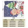 Bubu Dudu Christmas Flannel Blanket Winter  Soft Warm Throw Blanket for Kids Adult Home Decor Graphic Bedspread Sofa Bed Cover