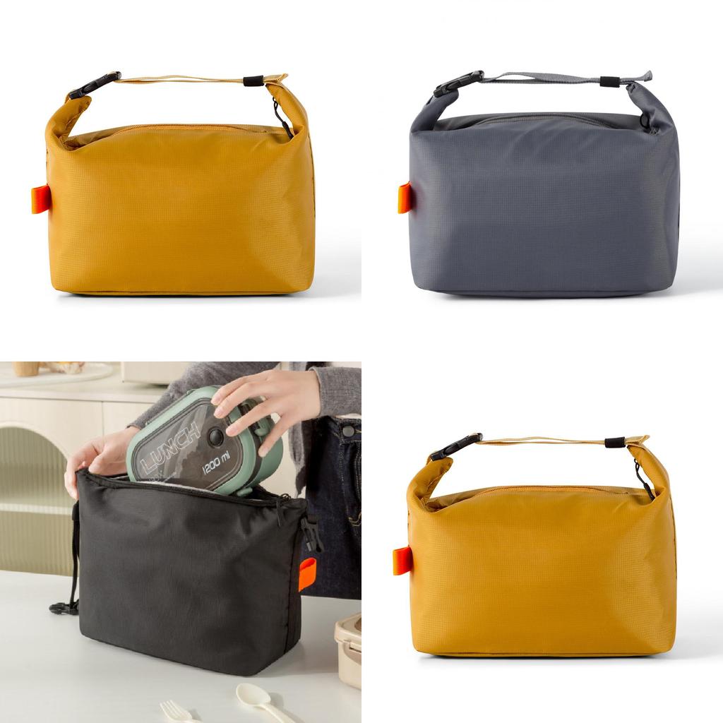 Oxford Cloth Insulated Lunch Bag With Waterproof Design For Office Workers And Students