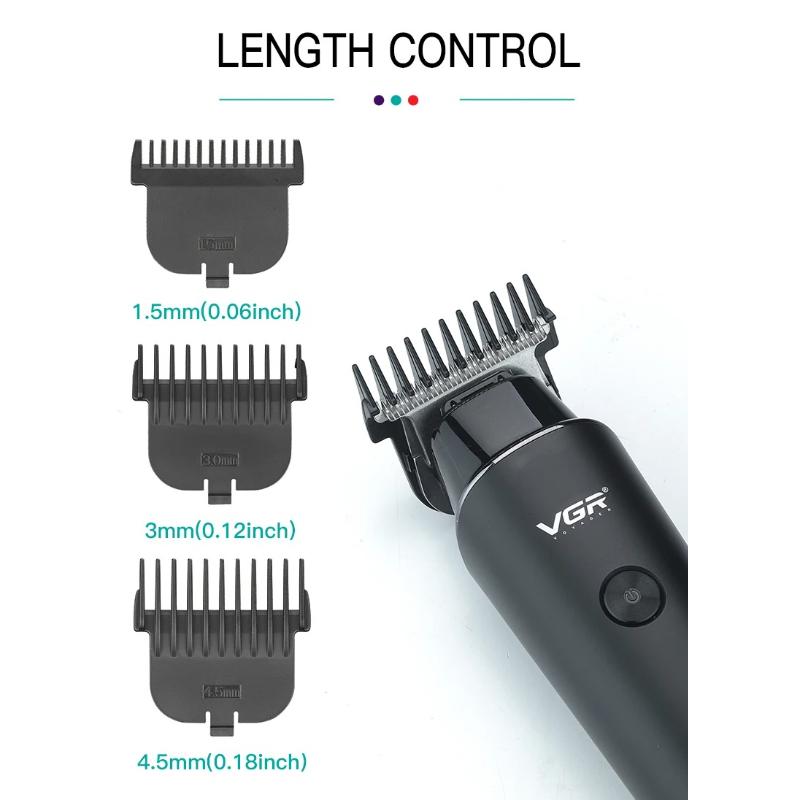 VGR V-933 Hair Clipper Rechargeable Hair Trimmer Electric Beard Shaver Wireless Barber Haircut Oil Head Clipper Oil Head Clipper for Men Home Haircut