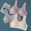 Women's Cotton Vest-Style Bra for Middle-Aged & Elderly: Lightweight Summer T-Shirt Underwear