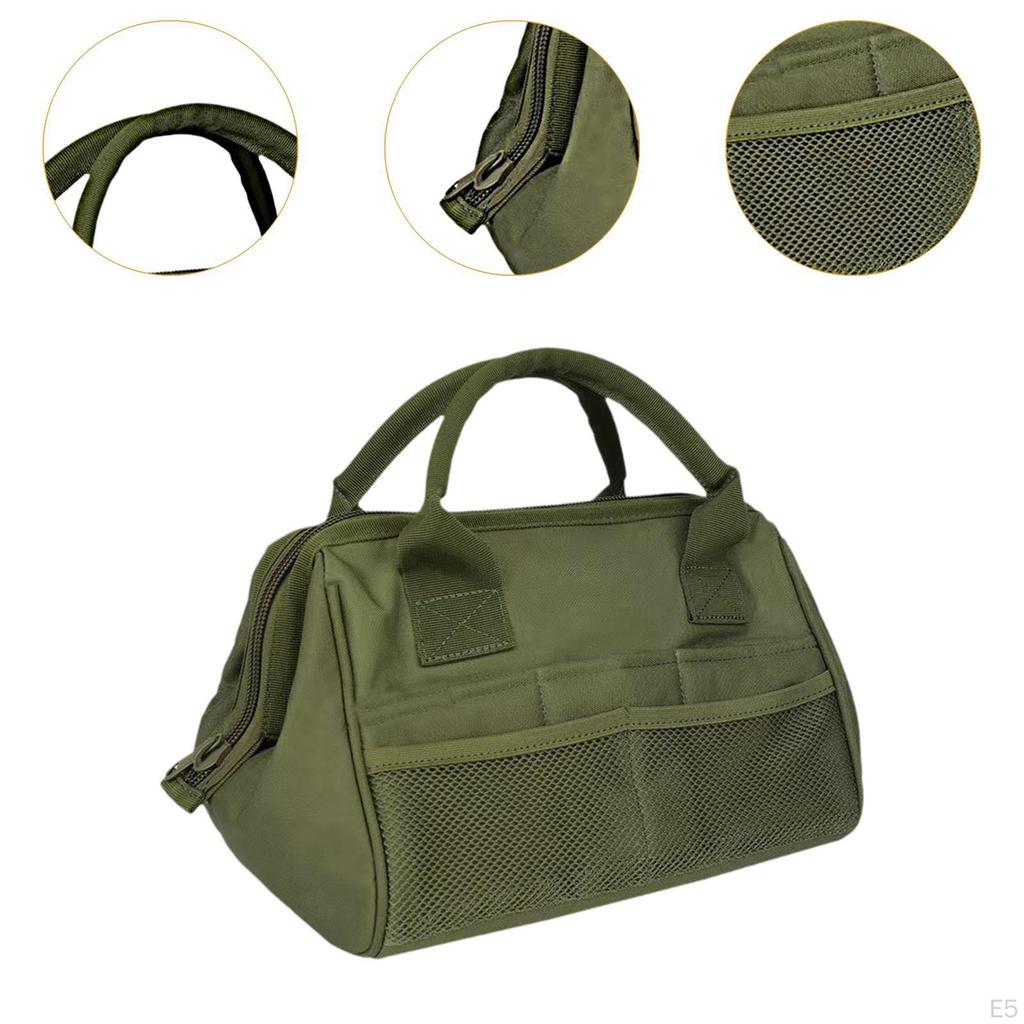 Camping Storage Bag Tote Accessories Organizer Portable Tool Black