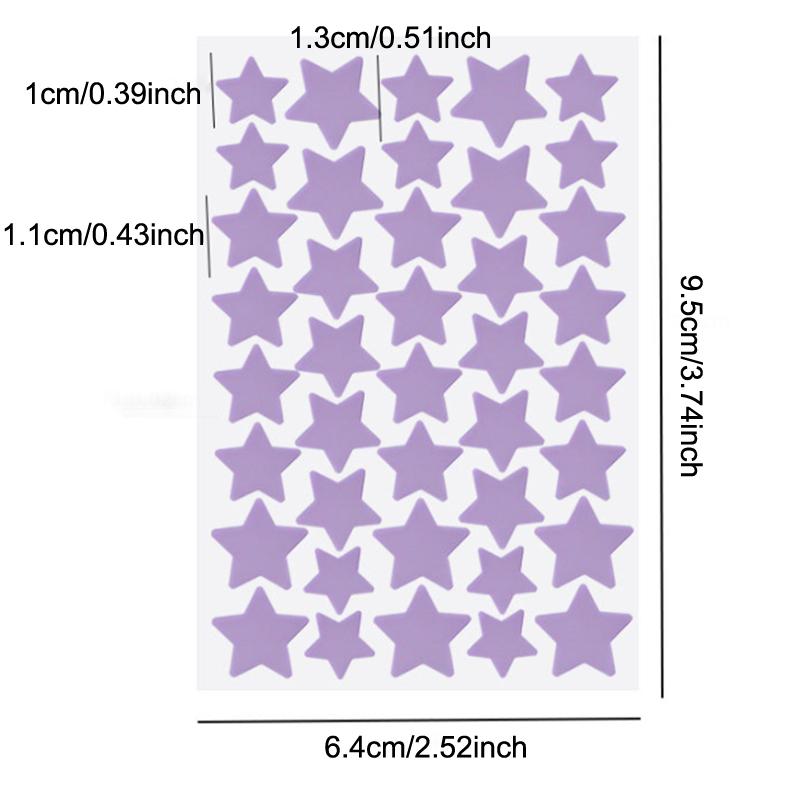 72/80 Pièces Coloré Mignon Étoile Forme de Cœur Autocollant Traitement Acné Invisible Couvre Acné Patch Bouton Soin de la Peau