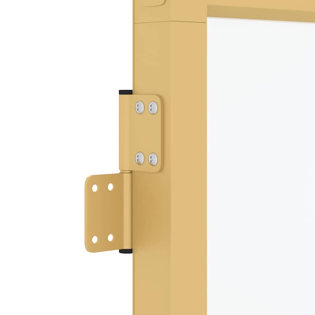 Vidaxl Interior Doors, Gold, 102.5X201.5 Cm, Glass and Aluminum