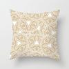 Ins Nordic Style Home Soft Decoration Gold Sofa Pillowcase Digital Printing Office Cushion Cover Pillowcase