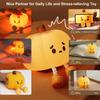 2024 Cute Pumpkin Night Light, Touch Lamp with 3 Brightness Levels, Soft Silicone Rechargeable Warm Light for Women and Kids