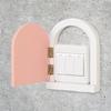 Enchanting Cute Door Shape Wall Outlet Guard Baby and Pet Safe Self Adhesive Light Switches Shield Wood Cover Plate