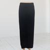 Dámska rebrovaná bodycon sukňa s rozparkom, vysoký pás, ceruzková sukňa, obopínajúca boky, úzky strih, dlhá sukňa, sukňa pre kancelársku dámu, pracovná sukňa
