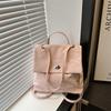 Womens Summer Minimalist Korean Style Backpack With Lock Closure For Daily Use