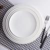 Diren Pure White Ceramic Sectional Serving Platter