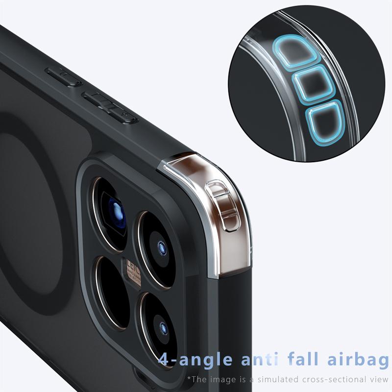 2025 Nový matný priehľadný puzdro pre Magsafe pre Xiaomi 15 T Pro 17 Pro Max 14 13 Ultra T Pro Magnetický nárazuvzdorný ochranný kryt na telefón