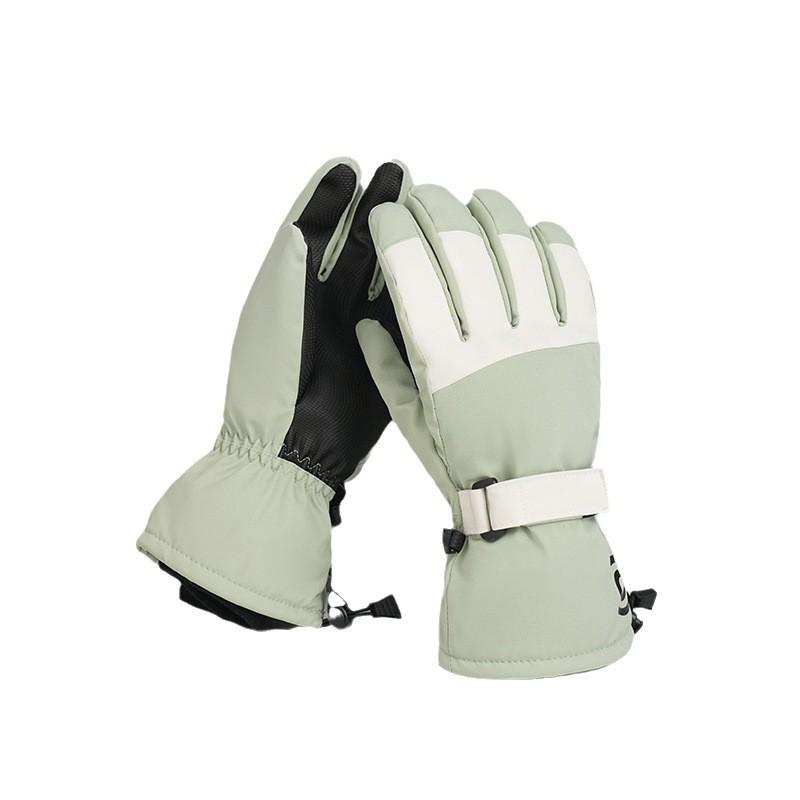 Winter Ski Gloves Men Women - Touchscreen Compatible Waterproof Warm Fleece Lined Outdoor Snowboarding