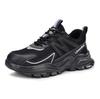 TEMU cross-border fly-woven labor insurance  anti-smashing  high-top comfortable soft-soled safety protection work shoes