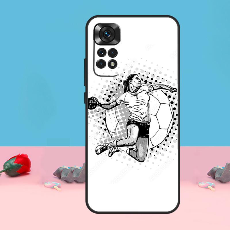 Handball Sport Cover For Xiaomi Redmi Note 14 Pro 9 10 11 12 13 Pro 11S 12S Case For Redmi 14C 12C 10C 13C
