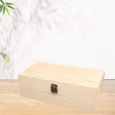 Wood Storage Box Trinket Jewelry Display Decorative DIY with Lid Organizer for Gadgets Beads