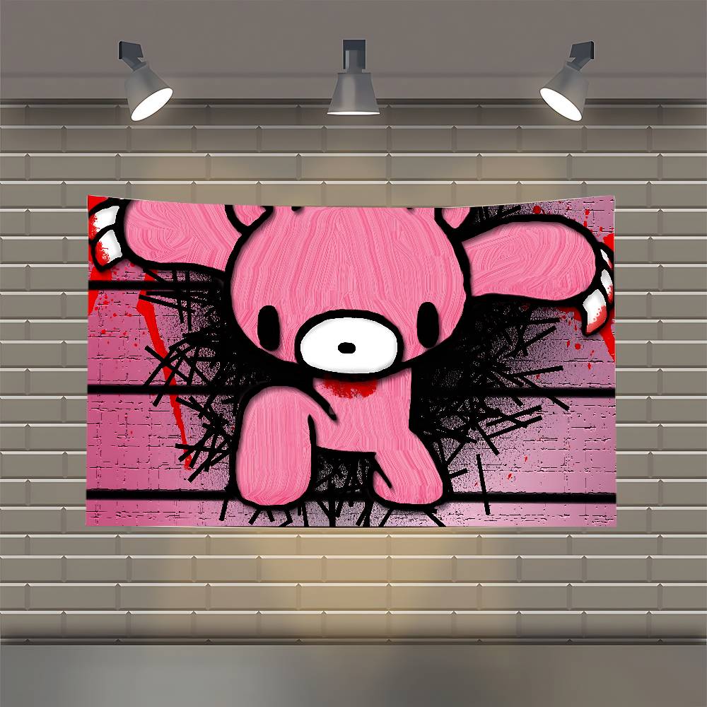 Cartoon GGloomysBear Flag Flags Personalized Items Flags For Bedrooms Home Tapestry 74x94cm(29x37in)