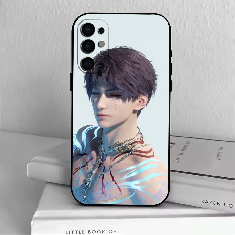 Qiyu Love and Deepspace  Phone Case For Samsung S25,S24,S21,S22,S23,S30,Ultra,S20,Plus,Fe,Soft Silicone Black Cover