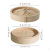 Bambusowy parowar Ręcznie robiony Okrągły Sum & Bun do Baozi Warzyw 18cm
