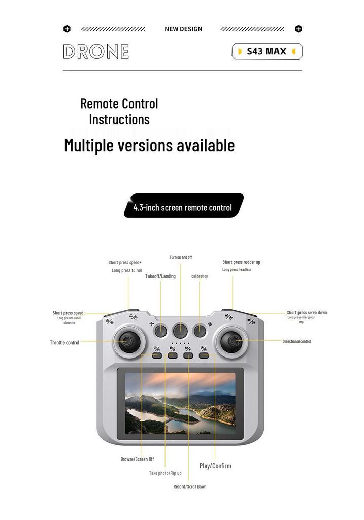 4K HD Dual Camera Quadcopter with Brushless Obstacle Avoidance and Light Flow Positioning