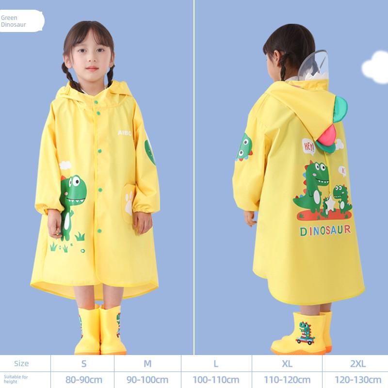 Children's Raincoat, Full-Body Waterproof for Girls and Boys, Toddler Rainwear, Kindergarten and Elementary School Students, Baby School Rain Poncho