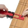 Aluminum Woodworking Tools Ruler T-Track Slide Ruler Pocket Ruler Inch/Metric Metal Slide Stops Precision Ruler Measuring Tool